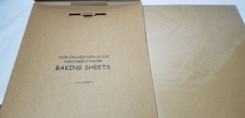 Photo 2 of 120 Pieces Parchment Paper Baking Sheets 12 x 16 Inches, Precut Non-Stick Parchment Paper for Baking, Cooking, Grilling, Frying and Steaming - Unbleached, Fit for Quarter Sheet Pans
