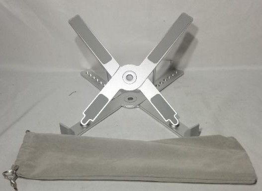 Photo 2 of aluminum alloy laptop stand for laptops 10" - 17"  (actual item slightly differs from stock photo)