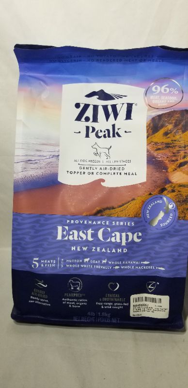 Photo 2 of ZIWI Peak Provenance Air Dry Dog Food - All Natural, High Protein, Grain Free with Superfoods, East Cape, 4 lbs   best by 10/2021