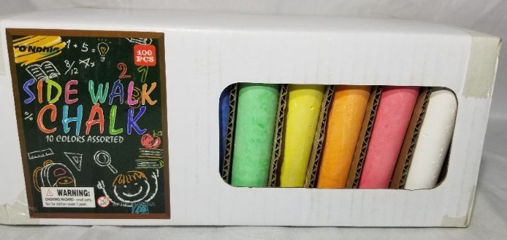 Photo 2 of 100 Sidewalk Chalk Set, 20 Colors