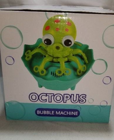 Photo 2 of VOIMO Bubble Machine, Automatic Octopus Bubble Blower Maker 3000+ Bubbles Per Minute, Bubble Machine for Kids Toddlers Baby Bath Toys Party Weddings, 4 Bottles of Bubble Solution Included 