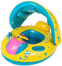 Photo 1 of Wishliker - Inflatable Swim Ring with Canopy for Kids 6-36 Months