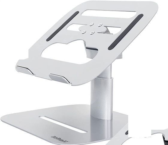 Photo 1 of DirRunJJ Aluminum Alloy Adjustable Laptop Stand, Height Adjustable with Ergonomic Angle