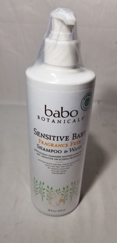 Photo 1 of Babo Sensitive Baby Shampoo & Wash - Fragrance Free - 16 oz.
