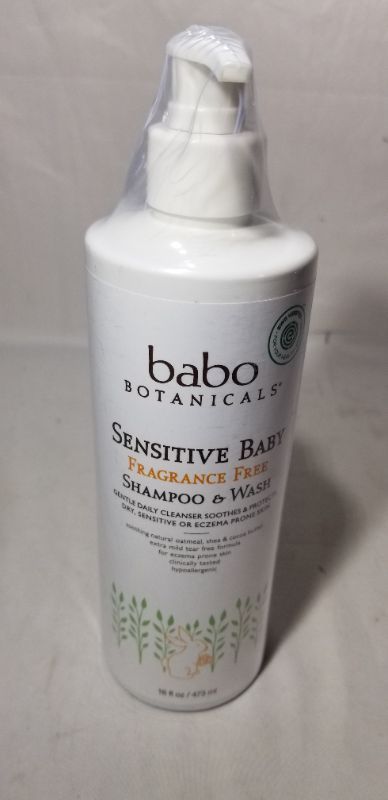 Photo 1 of Babo Sensitive Baby Shampoo & Wash - Fragrance Free - 16 oz.