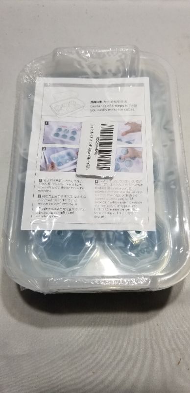 Photo 1 of  Ice Cube Tray, BPA Free Reusable Round Freezer Mold, Silicone Sphere, Whiskey Ice Ball with Lids