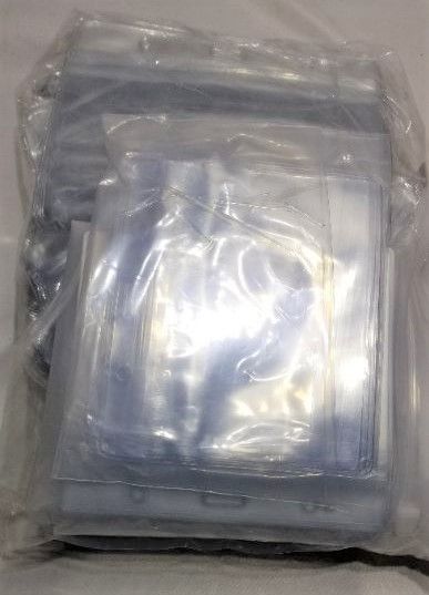 Photo 2 of 100 Pack 4 x 3 Inch Vaccination Card Protectors, Clear Plastic Zip Lock Plastic Sleeve