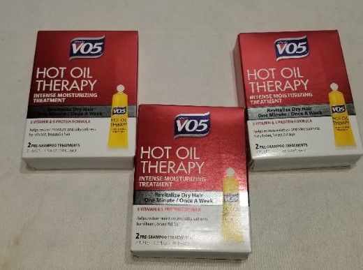 Photo 2 of Alberto VO5 Intense Moisturizing Treatment, Hot Oil Therapy, 0.5 fl oz - 3 pk