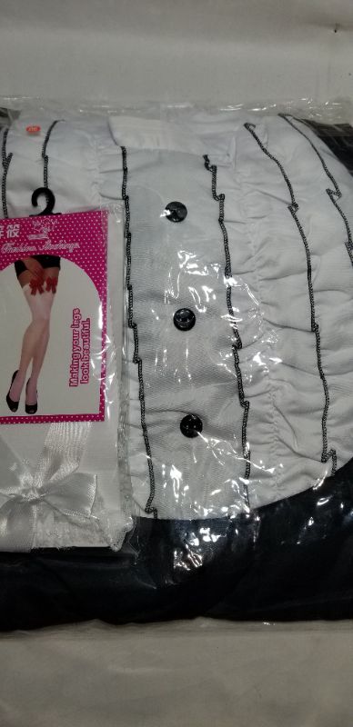 Photo 1 of Japanese cosplay or costume maid dress with socks and gloves