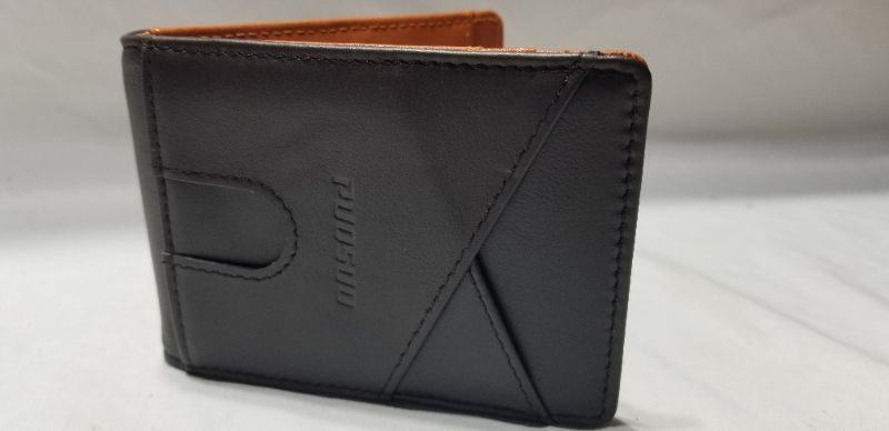 Photo 4 of Puosuo men's leather   ID wallet , Coffee color