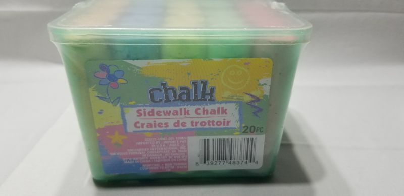 Photo 2 of Chalk Jumbo Sidewalk Chalk 20 Count- 5 colors