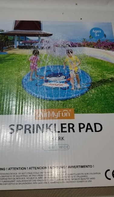 Photo 1 of AirMyFun Sprinkler Pad, Splash Play Mat, Water Mat Sprinkler for Kids Toddlers Outdoors,Kids Sprinkler & Splash Water Pool, Inflatable Sprinkler Water Toys…
