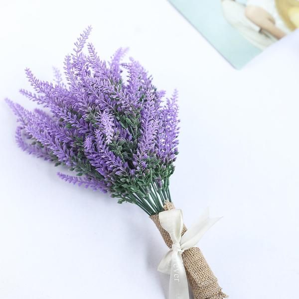 Photo 1 of 3 Bushes | 14" Artificial Lavender Bouquet | Artificial Wedding Bouquet