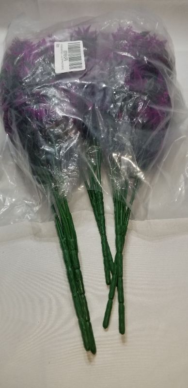 Photo 2 of 3 Bushes | 14" Artificial Lavender Bouquet | Artificial Wedding Bouquet