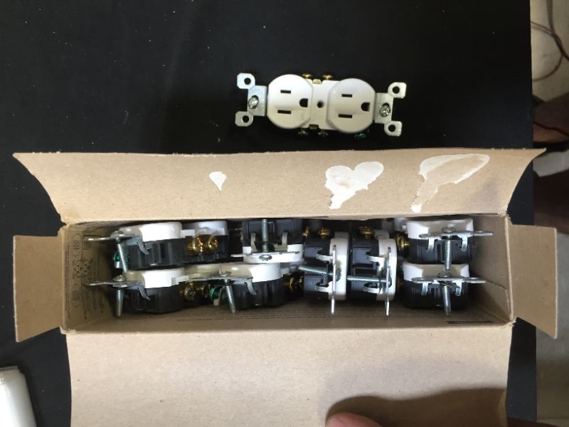 Photo 1 of Leviton Grounded Duplex Outlet 10-Pack and Orbit Pro Series Thumb Control Adjustable Cannon Nozzle