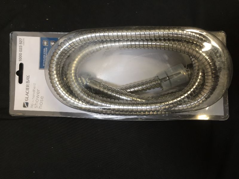 Photo 2 of 86 in. Stainless Steel Replacement Shower Hose in Chrome