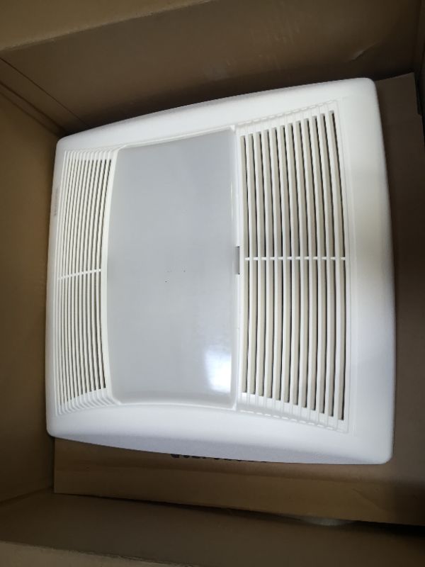 Photo 2 of Broan-NuTone QT Series 130 CFM Ceiling Bathroom Exhaust Fan with Light and Night Light, ENERGY STAR*