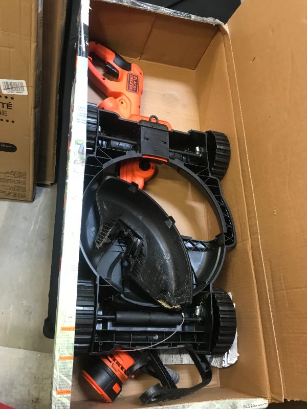 Photo 2 of BLACK+DECKER 120V 6.5 Amp Compact 12 in. Corded 3-in-1 Lawn Mower