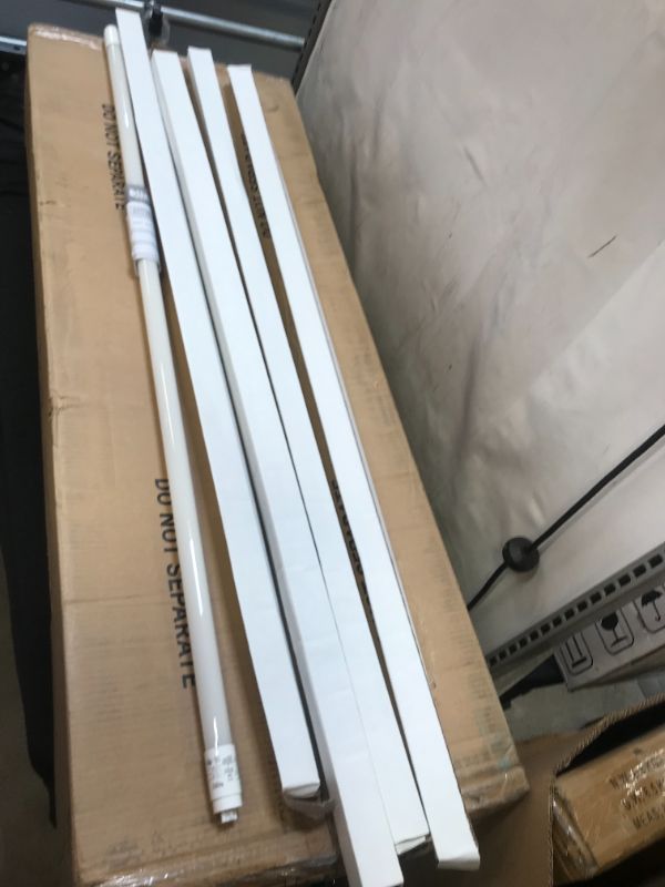 Photo 1 of Sunco Lighting 5Pack 4FT T8 LED Tube, 18W=40W Fluorescent, Frosted Cover, 5000K Daylight, Single Ended Power (SEP), Ballast Bypass, Commercial Grade - UL Listed, DLC
