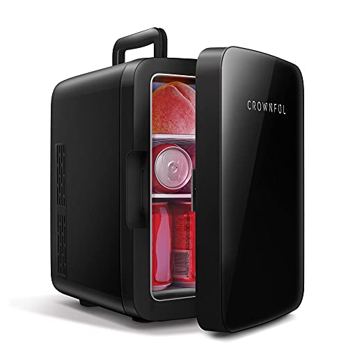 Photo 1 of CROWNFUL Mini Fridge, 10 Liter/12 Can Portable Cooler and Warmer Personal Fridge for Skin Care, Food, Medications, Great for Bedroom, Office, Dorm, Car, ETL Listed