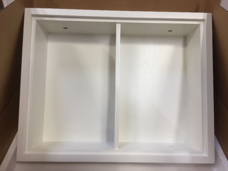 Photo 4 of 14x18 White Sloane Wall Niche w/Plain Back and 1 Shelf