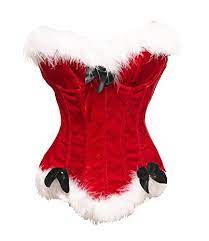 Photo 1 of Bslingerie Sexy Christmas Mrs. Claus Costume Bustier Corset Top XL
