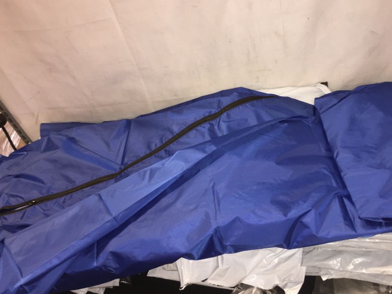 Photo 1 of 3 pack out door blue tarp cover unknown sizes possibly large has zippers