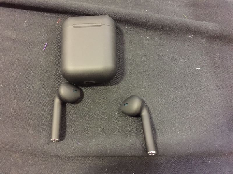 Photo 1 of generic black Bluetooth earbuds 2 pack 