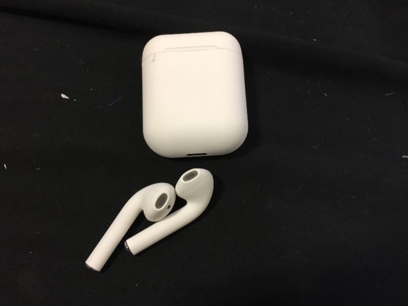 Photo 2 of generic 1 black and 1 white  Bluetooth earbuds 