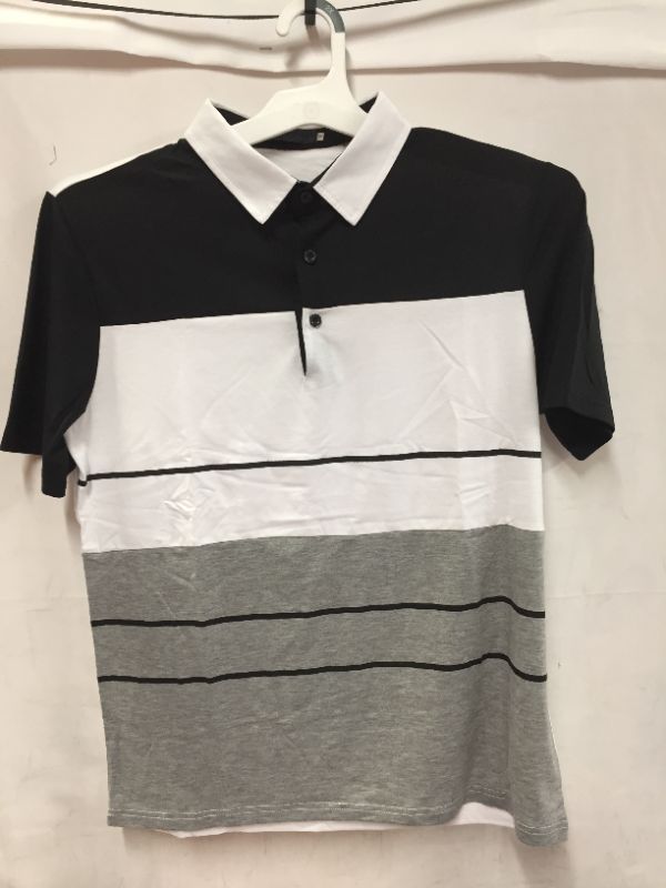 Photo 1 of Men's Short Sleeve Black/Gray Polo (2pk)
Sizes: M, L