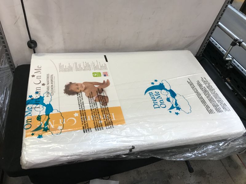 Photo 2 of Dream On Me, Holly 3” Fiber Portable Crib Mattress I Waterproof I Greenguard Gold Certified
