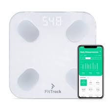 Photo 2 of FitTrack Dara Smart BMI Digital Scale - Measure Weight and Body Fat - Most Accurate Bluetooth Glass Bathroom Scale
