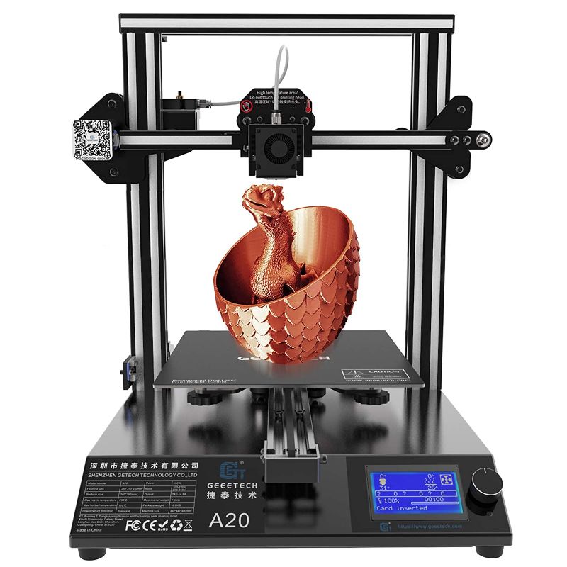 Photo 1 of Geeetech Upgraded A20 3D Printer, Integrated Metal Building Base& Modularized Extruder Wire, Big Printing Volume with 250×250×250mm, Single Extruder
