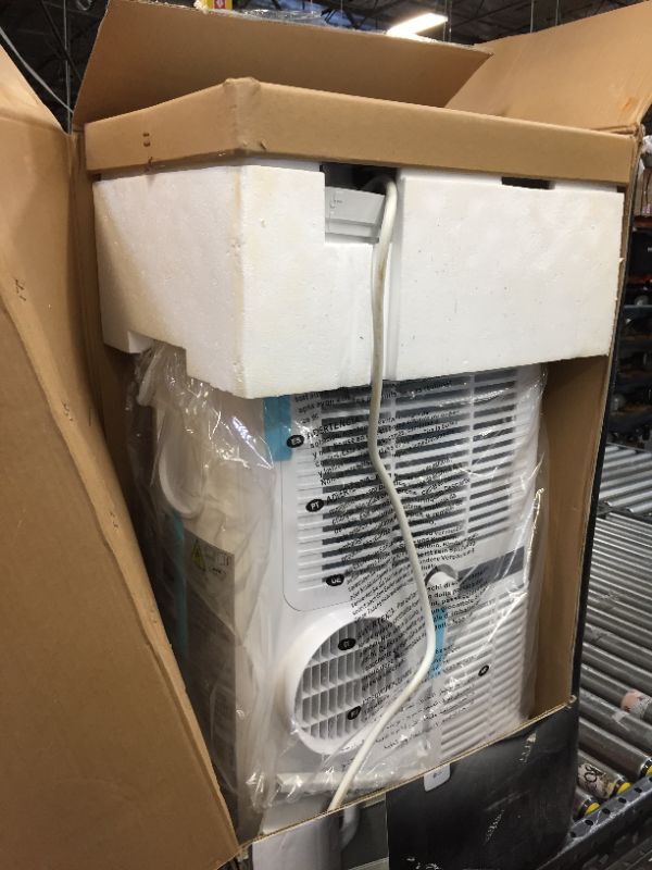 Photo 4 of 6,000 BTU (DOE) 115-Volt Portable Air Conditioner with Dehumidifier Function and LCD Remote in White