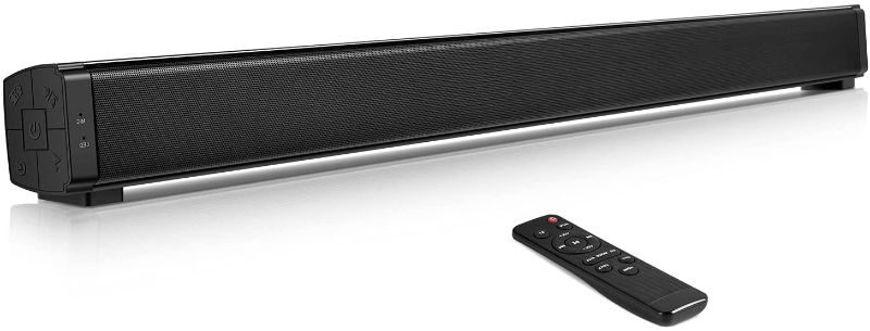 Photo 1 of Sound Bars for TV, Audio Soundbar TV Speakers, 32-Inches Sound Bar, Lvssci 40W Home Audio Sound Bars with Wired & Wireless Bluetooth,3 EQ Modes,HDMI/Optical/Aux/RCA Cable Included
