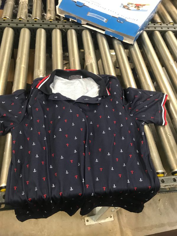 Photo 1 of CHILD'S COLLARED SHIRT ANCHORS BLUE RED WHITE S