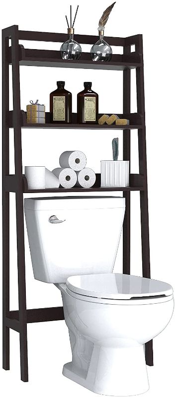 Photo 1 of UTEX 3-Shelf Bathroom Organizer Over The Toilet, Bathroom Spacesaver (Espresso)
