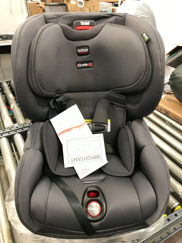 Photo 3 of Britax Boulevard ClickTight Convertible Car Seat, Cool N Dry Charcoal - Cooling & Moisture Wicking Fabric