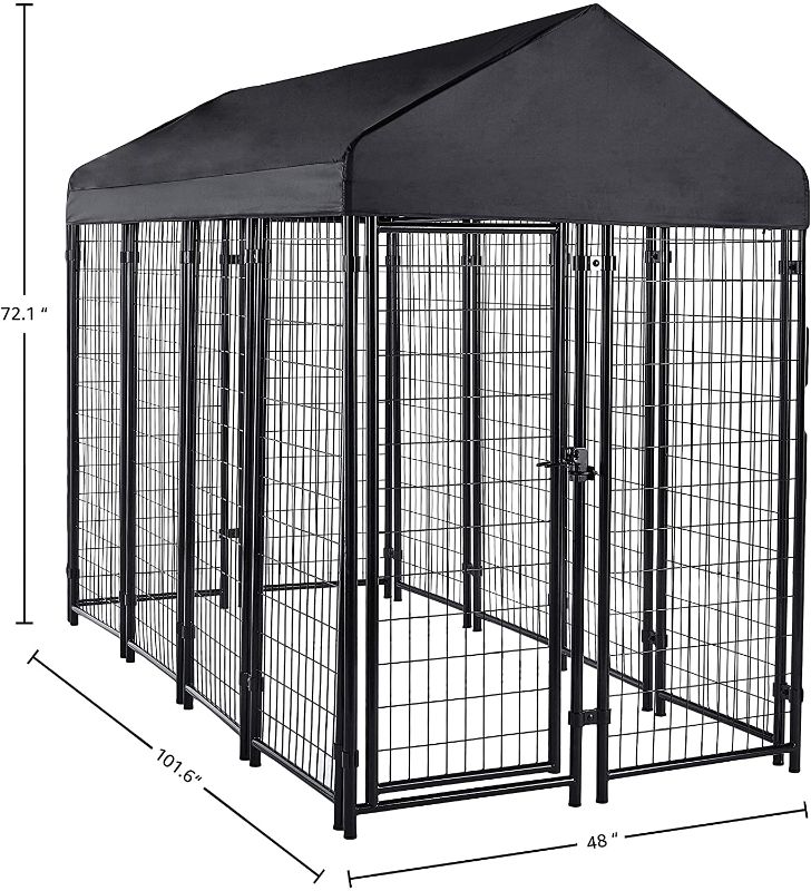 Photo 1 of Amazon Basics Welded Outdoor Wire Crate Kennel