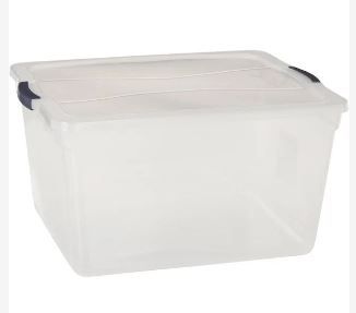 Photo 2 of Rubbermaid RMCC710000: Clever Store Basic Latch-Lid Container, 71 qt,