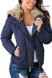 Photo 1 of LOOKBOOKSTORE WOMEN'S FAUX FUR HOODED ZIP QUILTED PUFFER JACKET LAPEL PARKA COAT SIZE SMALL 
