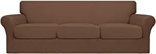 Photo 1 of EASY-GOING 4 PIECES OVERSIZED STRETCH SOFA COVER BROWN (BRAND NEW)