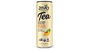 Photo 1 of Zevia Organic Black Tea Peach, , Sugar Free Brewed Iced Tea Beverage, Naturally Sweetened with Stevia, Zero Calories, No Artificial Sweeteners (Pack of 12) EXP NOV 18 2021