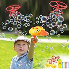 Photo 1 of HIEOBY BUBBLE MACHINE FOR KIDS UFO FLYING DISK