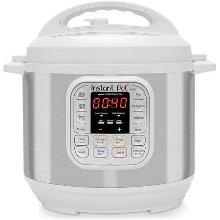 Photo 1 of Instant Pot Duo 7-in-1 Electric Pressure Cooker, Slow Cooker, Rice Cooker, Steamer, Saute, Yogurt Maker, and Warmer, 6 Quart, White, 14 One-Touch Prog
