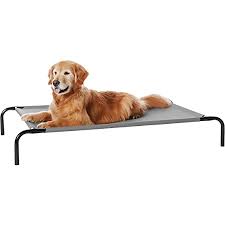 Photo 1 of AmazonBasics Cooling Elevated Pet Bed, Large, Grey