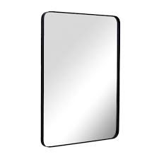 Photo 1 of ANDY STAR®  Modern Rectangular Mirror 22x30in  bronze metal frame mirror -- FEW NAIL POLISH SPOTS ON THE LOW AREA