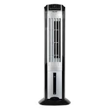 Photo 1 of 320 CFM 3-Speed 2-In-1 Compact Design Portable Evaporative Cooler (Swamp Cooler) and Tower Fan for 100 sq. ft. - Black