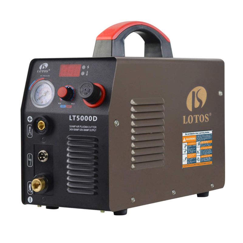 Photo 1 of Lotos LT5000D Plasma Cutter 50Amps Dual Voltage Compact Metal Cutter 110/220V AC 1/2" Clean Cut
