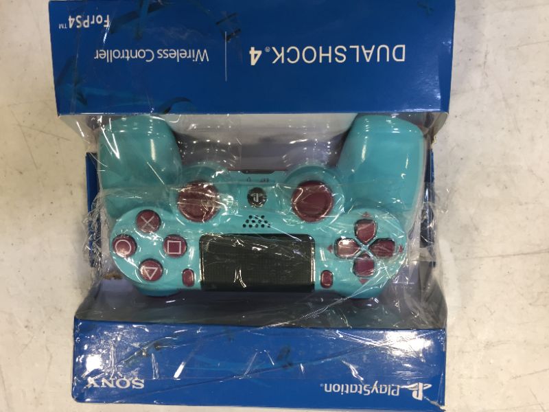 Photo 1 of Sony Dualshock 4 Wireless PlayStation 4 Controller TEAL AND PURPLE